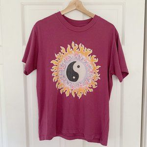 Unif Fire Yin Yang Tee - S / Mauve